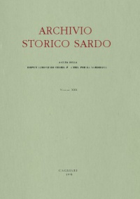 Archivio Storico Sardo - Volume n. XXX - Deputazione di Storia Patria per la Sardegna 